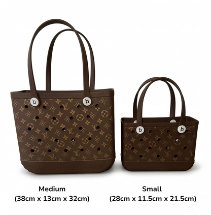 LuxeCarry Bogg Bag LV Style — Waterproof Monogram Edition