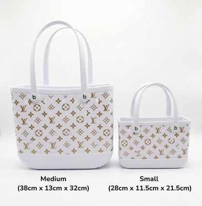 LuxeCarry Bogg Bag LV Style — Waterproof Monogram Edition