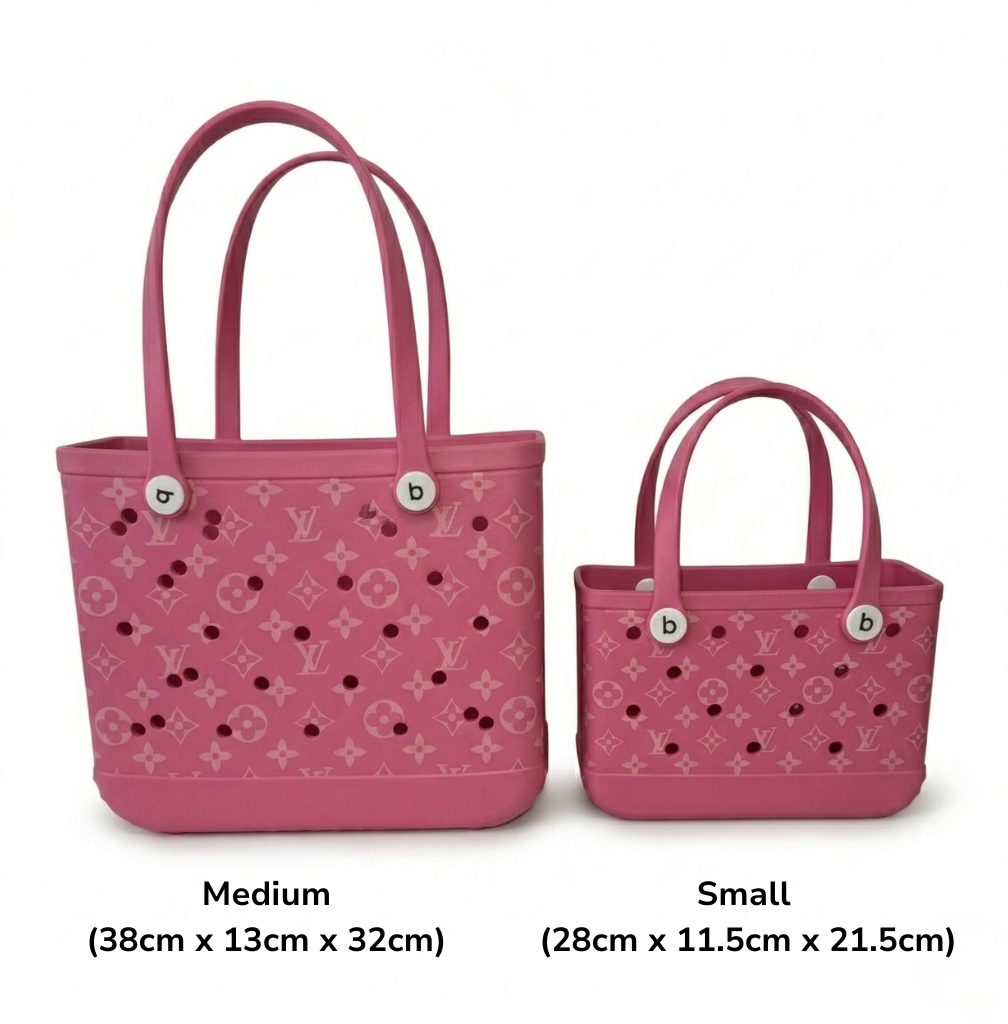 LuxeCarry Bogg Bag LV Style — Waterproof Monogram Edition