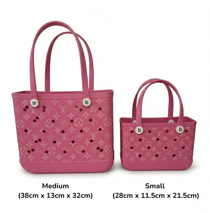 LuxeCarry Bogg Bag LV Style — Waterproof Monogram Edition