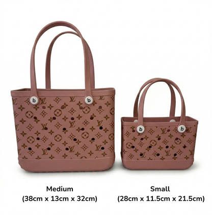 LuxeCarry Bogg Bag LV Style — Waterproof Monogram Edition