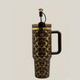 40oz Holographic Monogram Quencher Tumbler – Brown