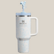 40oz Luxury Stanley Quencher Tumbler – Winter Ice Edition