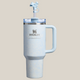 40oz Luxury Stanley Quencher Tumbler – Alpine Blue Edition